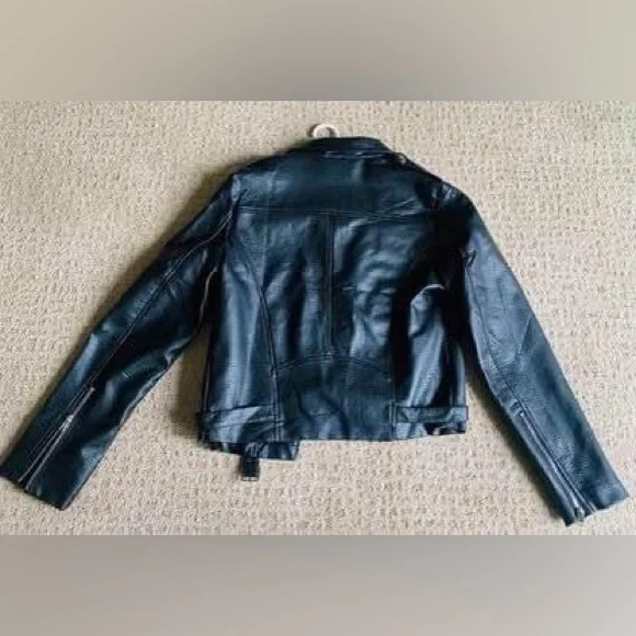 Brunette The Label Faux Leather Jacket, Size M/L, New Without Tags - Picture 4 of 4